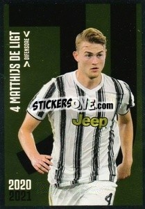 Figurina De Ligt - Juventus 2020-2021 - Euro Publishing