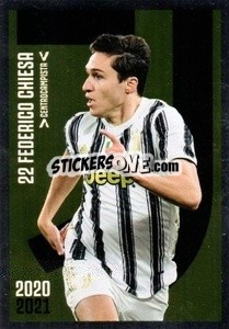Sticker Chiesa - Juventus 2020-2021 n. J12 - Euro Publishing