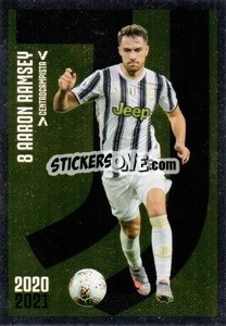 Sticker Ramsey - Juventus 2020-2021 n. J14 - Euro Publishing