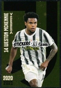Sticker Mckennie - Juventus 2020-2021 n. J15 - Euro Publishing