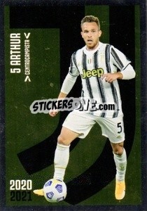 Sticker Arthur - Juventus 2020-2021 n. J16 - Euro Publishing