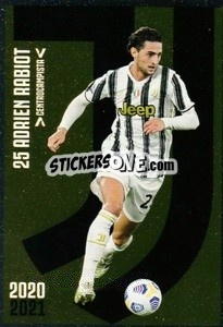 Sticker Rabiot - Juventus 2020-2021 n. J17 - Euro Publishing