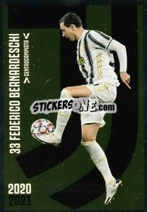 Sticker Bernardeschi - Juventus 2020-2021 n. J19 - Euro Publishing