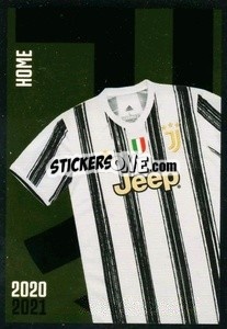 Sticker Maglia Home - Juventus 2020-2021 - Euro Publishing