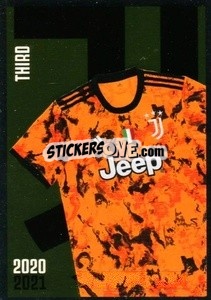 Sticker Maglia Third - Juventus 2020-2021 - Euro Publishing