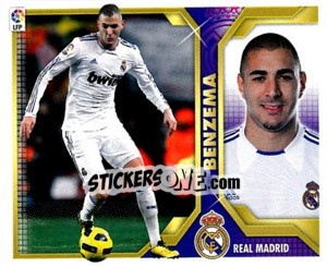 Sticker Benzema (16A) - Liga Spagnola 2011-2012 n. 262 - Colecciones ESTE