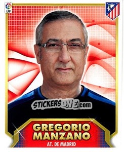 Sticker Entrenador AT. DE MADRID - Liga Spagnola 2011-2012 n. 32 - Colecciones ESTE