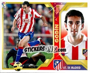 Sticker Godín (4) - Liga Spagnola 2011-2012 n. 36 - Colecciones ESTE