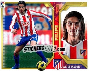 Sticker Filipe Luis  (8) - Liga Spagnola 2011-2012 - Colecciones ESTE
