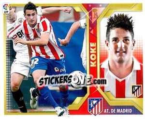 Sticker Koke (11B) - Liga Spagnola 2011-2012 n. 46 - Colecciones ESTE