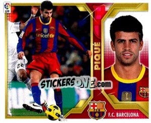 Sticker Piqué (6) - Liga Spagnola 2011-2012 n. 70 - Colecciones ESTE