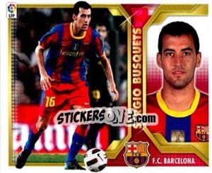 Sticker Sergio Busquets (8) - Liga Spagnola 2011-2012 n. 73 - Colecciones ESTE