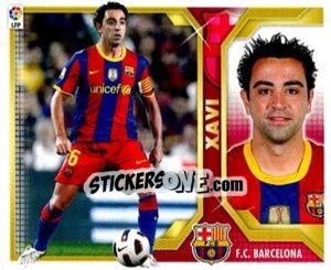 Sticker Xavi (11) - Liga Spagnola 2011-2012 n. 77 - Colecciones ESTE