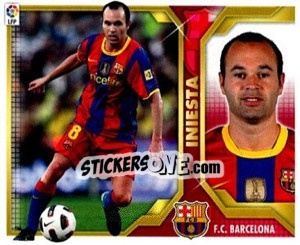 Sticker Iniesta (12) - Liga Spagnola 2011-2012 - Colecciones ESTE