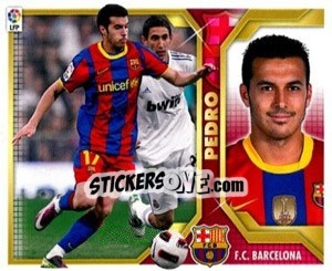 Sticker Pedro Rodríguez (14) - Liga Spagnola 2011-2012 n. 81 - Colecciones ESTE