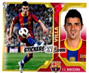 Sticker David Villa (16) - Liga Spagnola 2011-2012 n. 83 - Colecciones ESTE