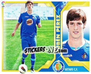 Sticker Rubén Pérez (6A) COLOCAS - Liga Spagnola 2011-2012 n. 176 - Colecciones ESTE