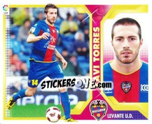 Sticker Xavi Torres (11B) COLOCAS - Liga Spagnola 2011-2012 n. 233 - Colecciones ESTE