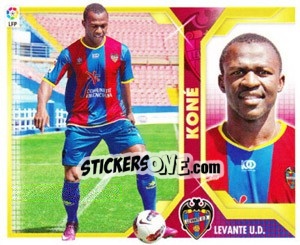 Sticker Arouna Koné (16B) COLOCAS - Liga Spagnola 2011-2012 n. 235 - Colecciones ESTE