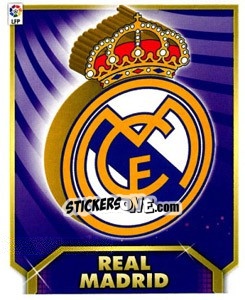 Figurina Escudo REAL MADRID - Liga Spagnola 2011-2012 - Colecciones ESTE