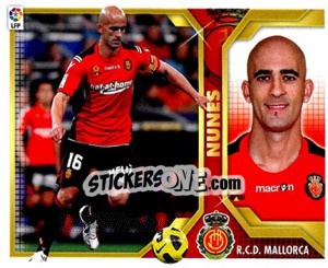 Sticker Nunes (4) - Liga Spagnola 2011-2012 n. 306 - Colecciones ESTE