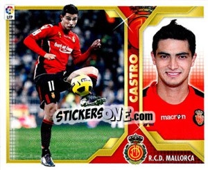 Sticker Castro (14A) - Liga Spagnola 2011-2012 n. 318 - Colecciones ESTE