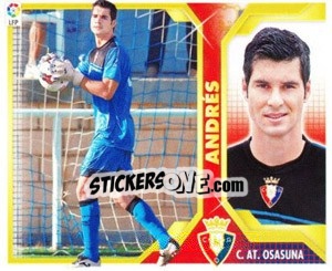 Sticker Andrés (1B) COLOCAS - Liga Spagnola 2011-2012 n. 356 - Colecciones ESTE
