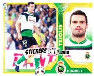 Sticker Tziolis (9B) COLOCAS - Liga Spagnola 2011-2012 n. 385 - Colecciones ESTE