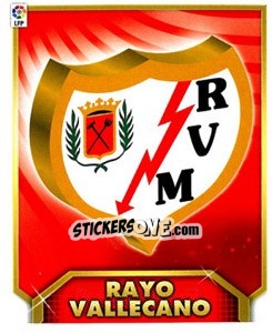 Sticker Escudo RAYO VALLECANO - Liga Spagnola 2011-2012 n. 391 - Colecciones ESTE