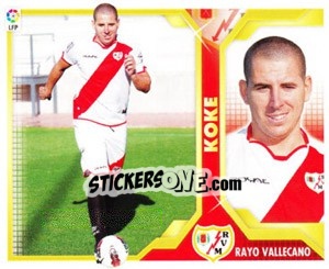 Sticker Koke (14B) COLOCAS - Liga Spagnola 2011-2012 - Colecciones ESTE