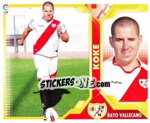 Cromo Koke (14B) COLOCAS - Liga Spagnola 2011-2012 n. 417 - Colecciones ESTE