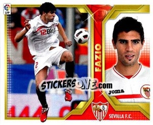 Sticker Fazio (6B) - Liga Spagnola 2011-2012 n. 460 - Colecciones ESTE