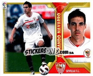 Sticker Fernando Navarro (7) - Liga Spagnola 2011-2012 n. 461 - Colecciones ESTE