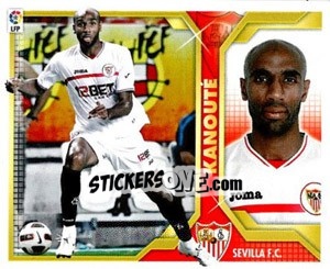 Sticker Kanouté (14) - Liga Spagnola 2011-2012 n. 470 - Colecciones ESTE