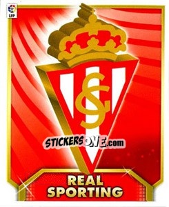 Sticker Escudo REAL SPORTING - Liga Spagnola 2011-2012 - Colecciones ESTE