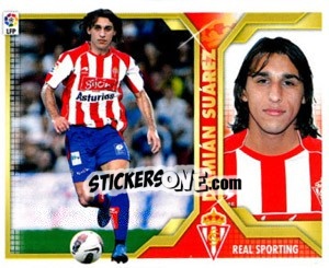 Sticker Damián Suárez (4B) COLOCAS - Liga Spagnola 2011-2012 - Colecciones ESTE