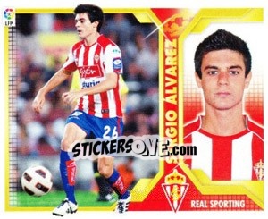 Sticker Sergio álvarez (10B) COLOCAS - Liga Spagnola 2011-2012 n. 504 - Colecciones ESTE