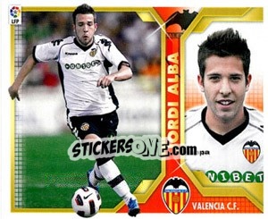 Sticker Jordi Alba (6B) - Liga Spagnola 2011-2012 n. 520 - Colecciones ESTE