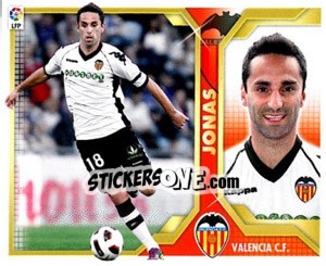 Cromo Jonas (14) - Liga Spagnola 2011-2012 n. 529 - Colecciones ESTE