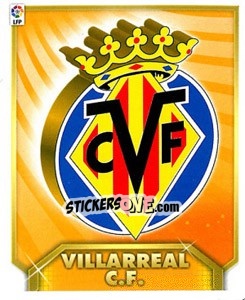 Sticker Escudo VILLARREAL C.F. - Liga Spagnola 2011-2012 - Colecciones ESTE