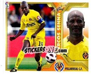 Sticker Marcos Senna (8) - Liga Spagnola 2011-2012 n. 553 - Colecciones ESTE