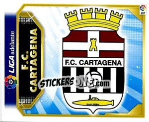 Sticker Escudo F.C. Cartagena - Liga Spagnola 2011-2012 n. 605 - Colecciones ESTE