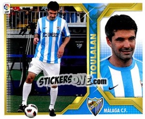 Figurina 4) Toulalan (Málaga C.F.) - Liga Spagnola 2011-2012 - Colecciones ESTE