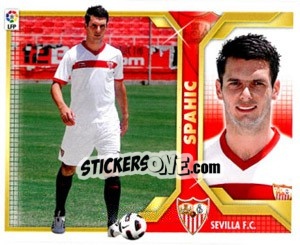 Cromo 6) Spahic (Sevilla F.C.) - Liga Spagnola 2011-2012 - Colecciones ESTE