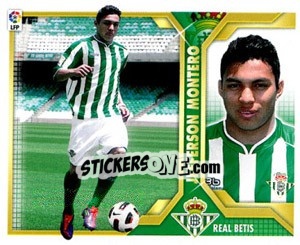 Sticker 17) Jefferson Montero (Real Betis) - Liga Spagnola 2011-2012 n. 647 - Colecciones ESTE