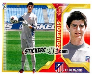 Sticker 23) Courtois (AT. De Madrid) - Liga Spagnola 2011-2012 n. 653 - Colecciones ESTE