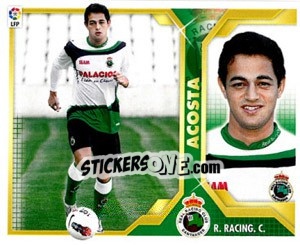 Sticker 24) Acosta (Real Racing C.) - Liga Spagnola 2011-2012 - Colecciones ESTE