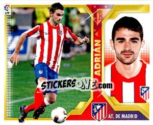 Cromo 26) Adrián Lopez (AT. De Madrid) - Liga Spagnola 2011-2012 - Colecciones ESTE