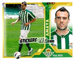 Figurina 28) Amaya (Real Betis) - Liga Spagnola 2011-2012 - Colecciones ESTE