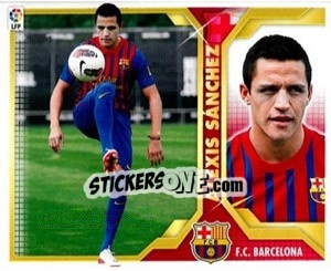 Cromo 30) Alexis Sánchez (FC. Barcelona) - Liga Spagnola 2011-2012 - Colecciones ESTE